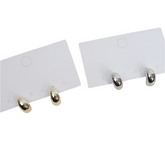 Elegant Gold & Silver Hoop Earrings